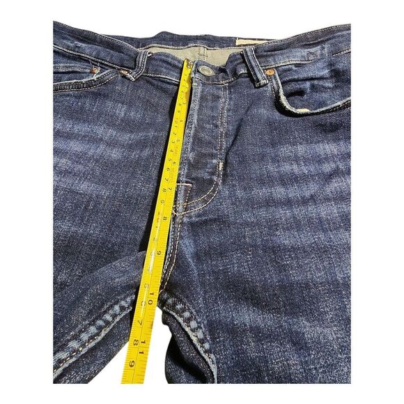 ALLSAINTS Rex I W 32 Button Fly Jeans Men Cotton Dark Wash Turkey Streetware - Picture 4 of 10